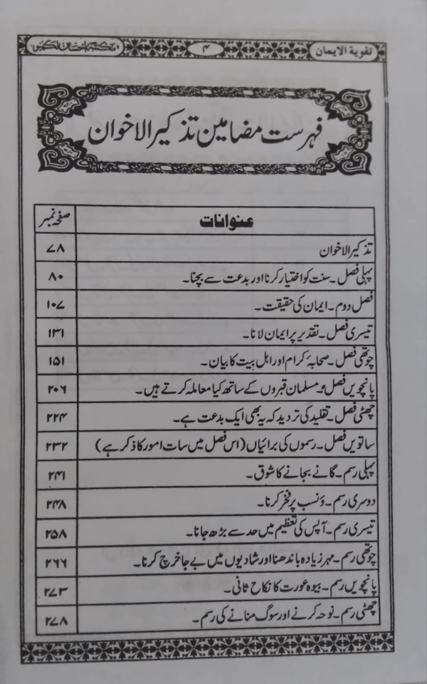Taqwiatul Iman  تقویۃ الایمان