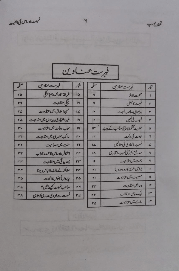 Thof-e-Yorap  تحفۂ یورپ
